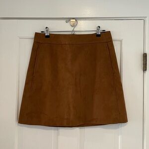 JCrew Factory Faux-Suede Mini Skirt NWT Size 10